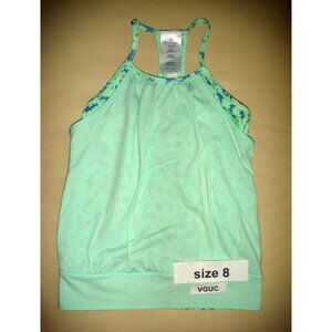 Ivivva Girl by Lululemon 🍋 Double Dutch Tank light green double layer size 8